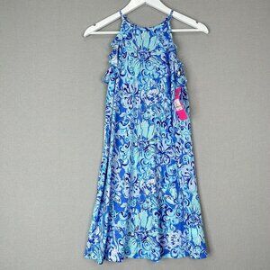 Lilly Pulitzer Womens Dress XXS Saltwater Blue Billie Suns Out Funs Out Coastal
